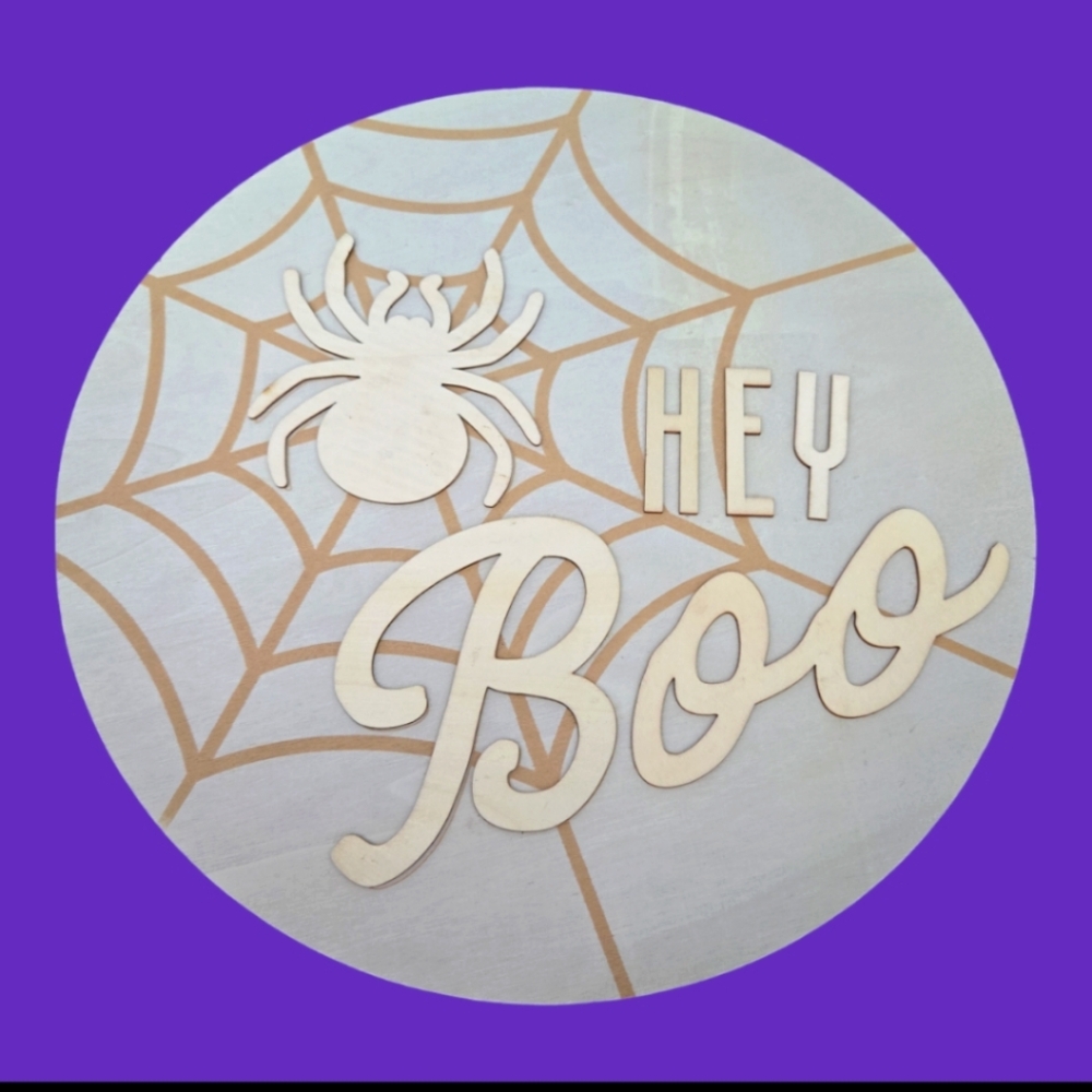 Hey Boo Halloween DIY Wood Decor